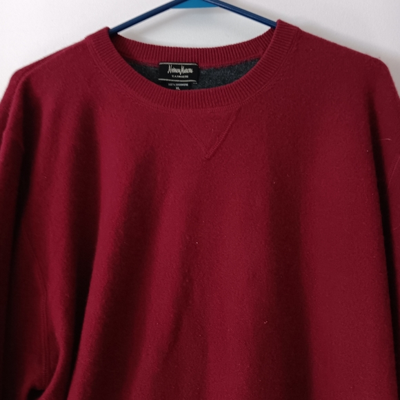 Neiman Marcus 100% Cashmere Crew Sweater XL - Picture 3 of 5